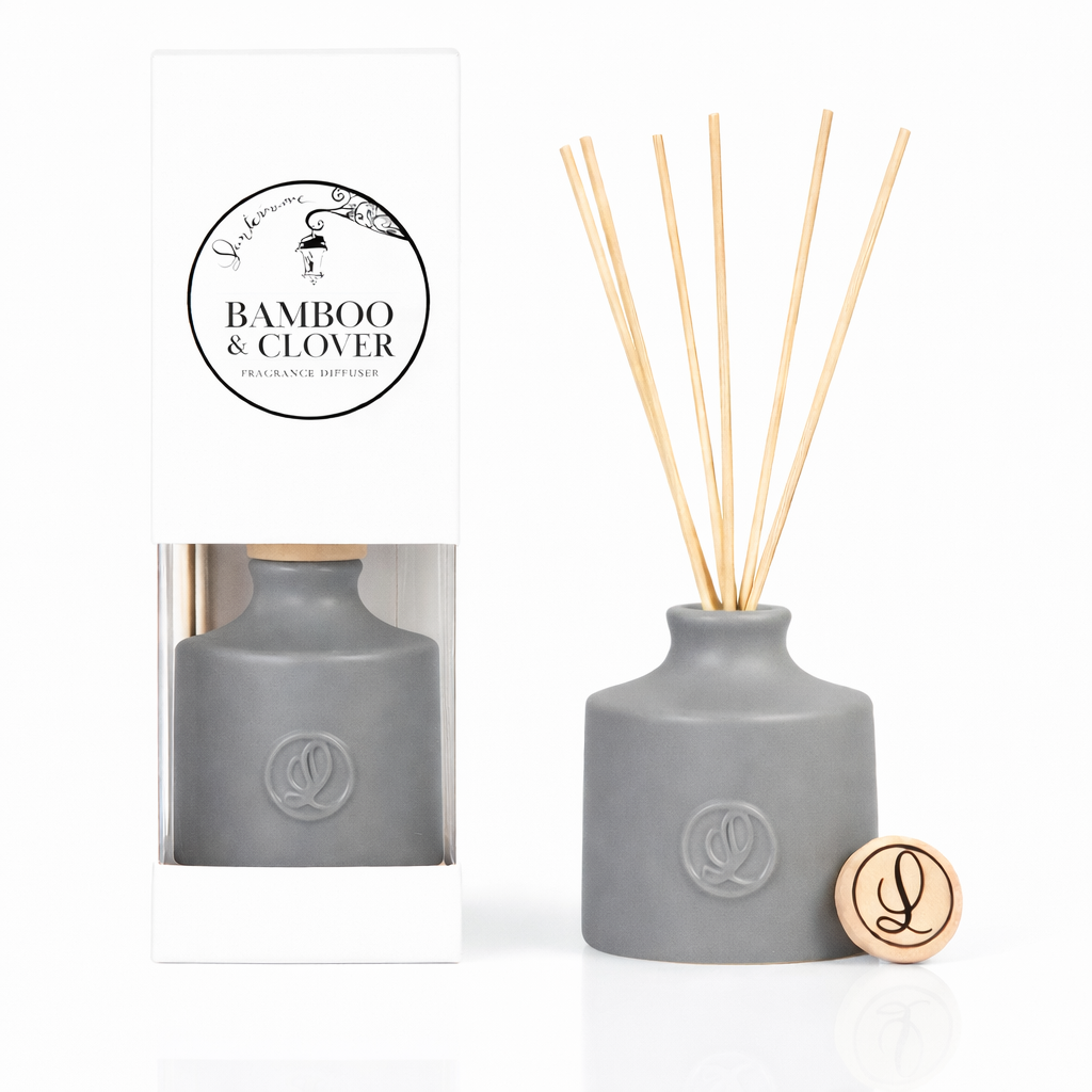 Lantern Cove Home Fragrances | Scented Soy Candles & Diffusers Australia Lantern Cove Home Fragrances | Scented Soy Candles & Diffusers Australia Bamboo & Clover Diffuser Set