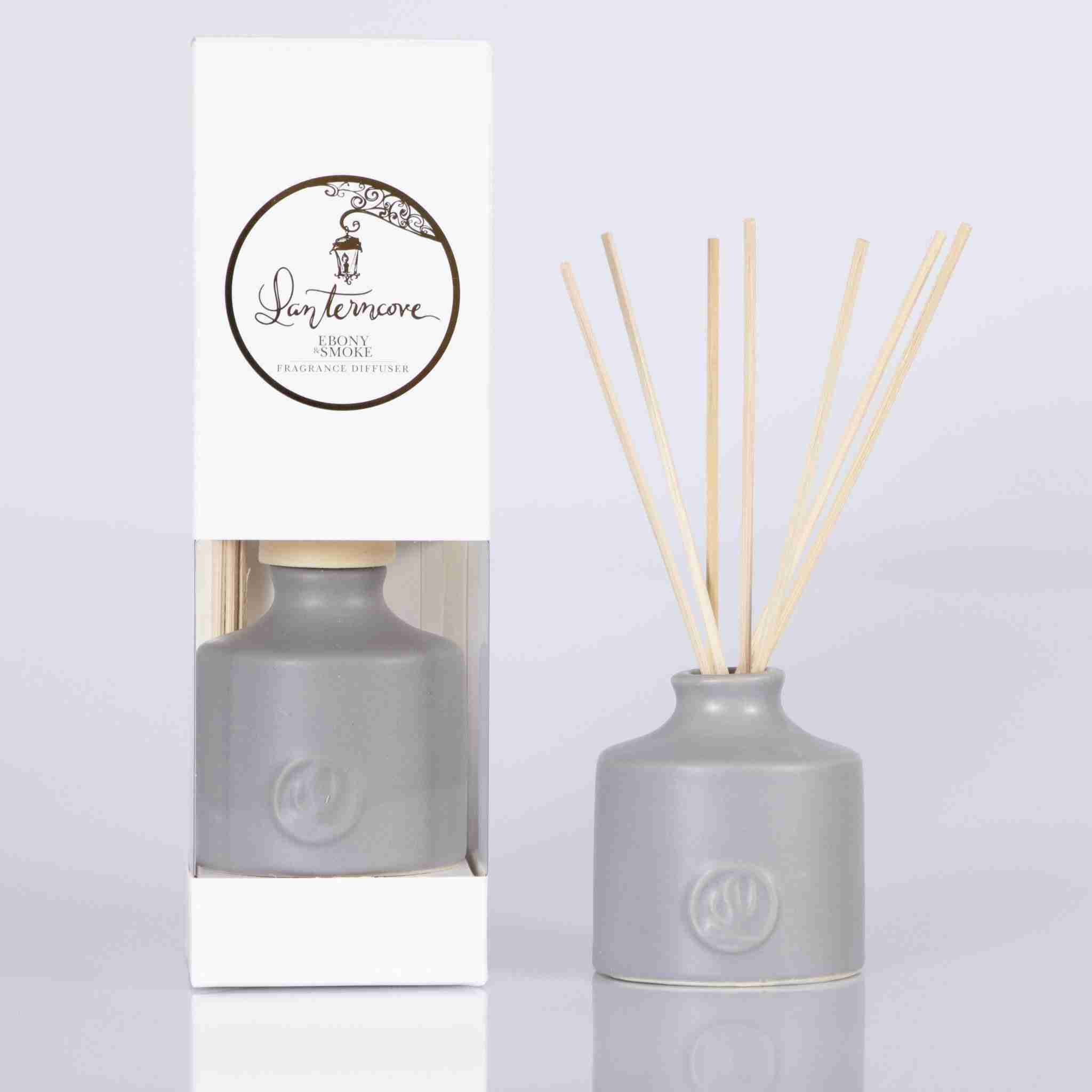 Pastel 4 oz Diffuser Ebony & Smoke Lantern Cove Home Fragrances Scented Soy Candles