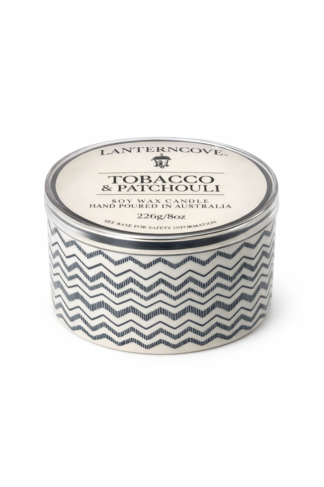 Lantern Cove Home Fragrances | Scented Soy Candles & Diffusers Australia Lantern Cove Home Fragrances | Scented Soy Candles & Diffusers Australia Tobacco Patchouli 85