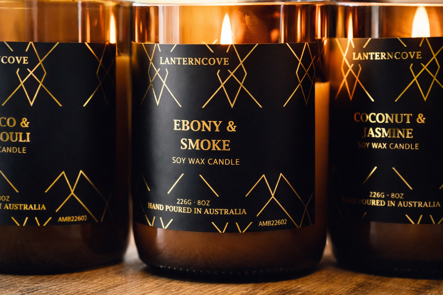 Lantern Cove Home Fragrances | Scented Soy Candles & Diffusers Australia Lantern Cove Home Fragrances | Scented Soy Candles & Diffusers Australia Amberesque Elegant Lanterncove Candles Glowing Warmly