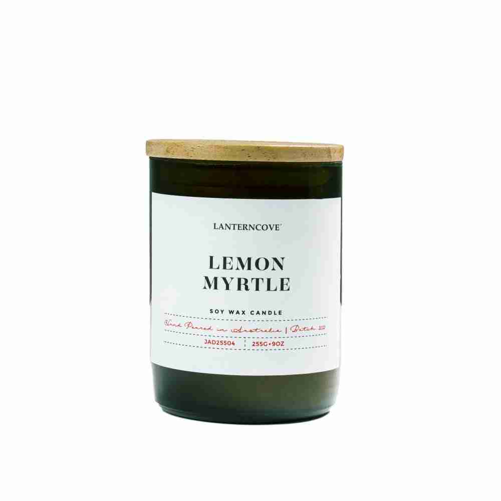 JADE 9oz SOY WAX CANDLE LEMON MYRTLE Lantern Cove Home Fragrances