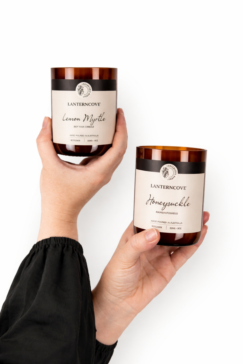 Lantern Cove Home Fragrances | Scented Soy Candles & Diffusers Australia Lantern Cove Home Fragrances | Scented Soy Candles & Diffusers Australia Botanicals Hands Close Up